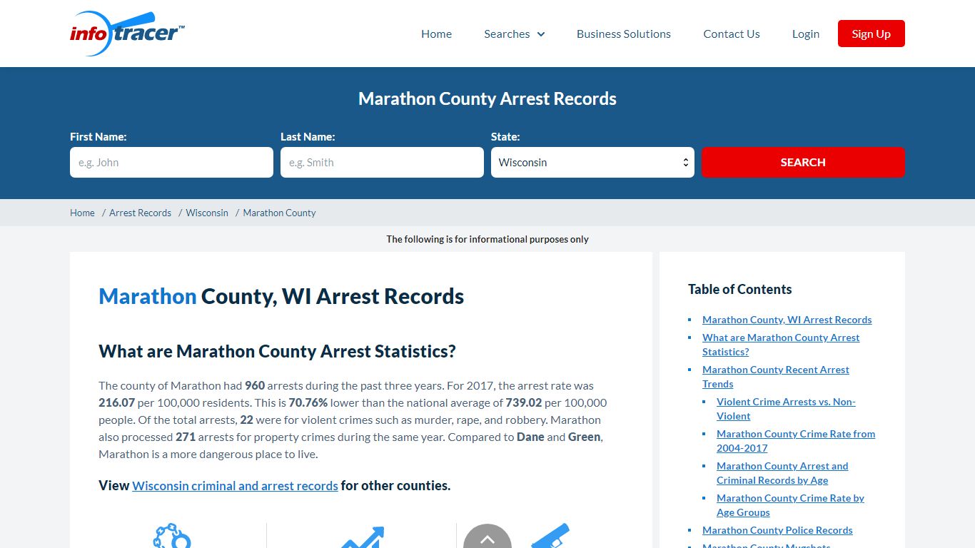 Marathon County, WI Arrests, Mugshots & Jail Records - InfoTracer